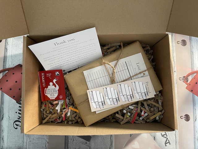 Blind date book and tea