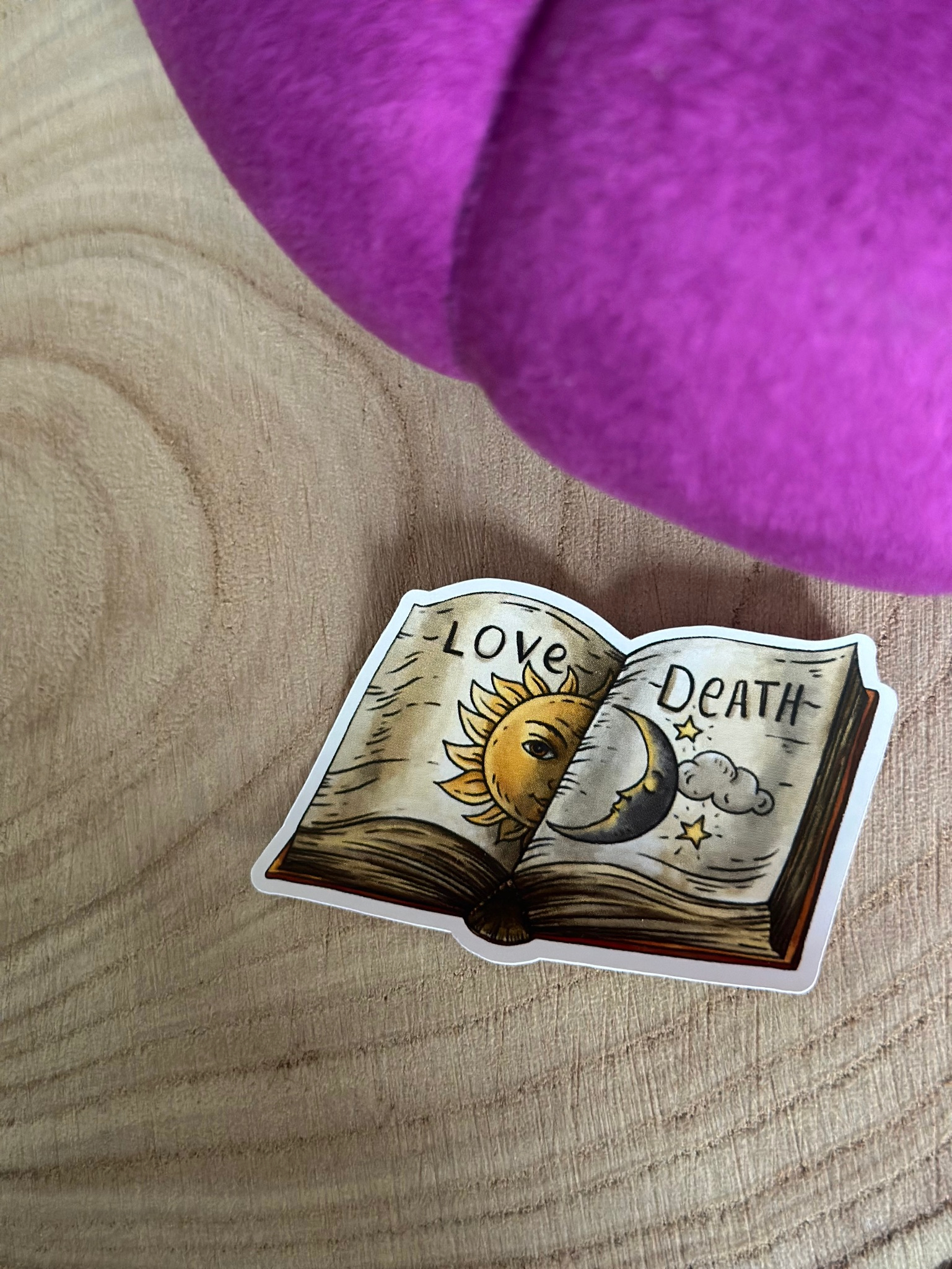 Love and Death Book Sticker