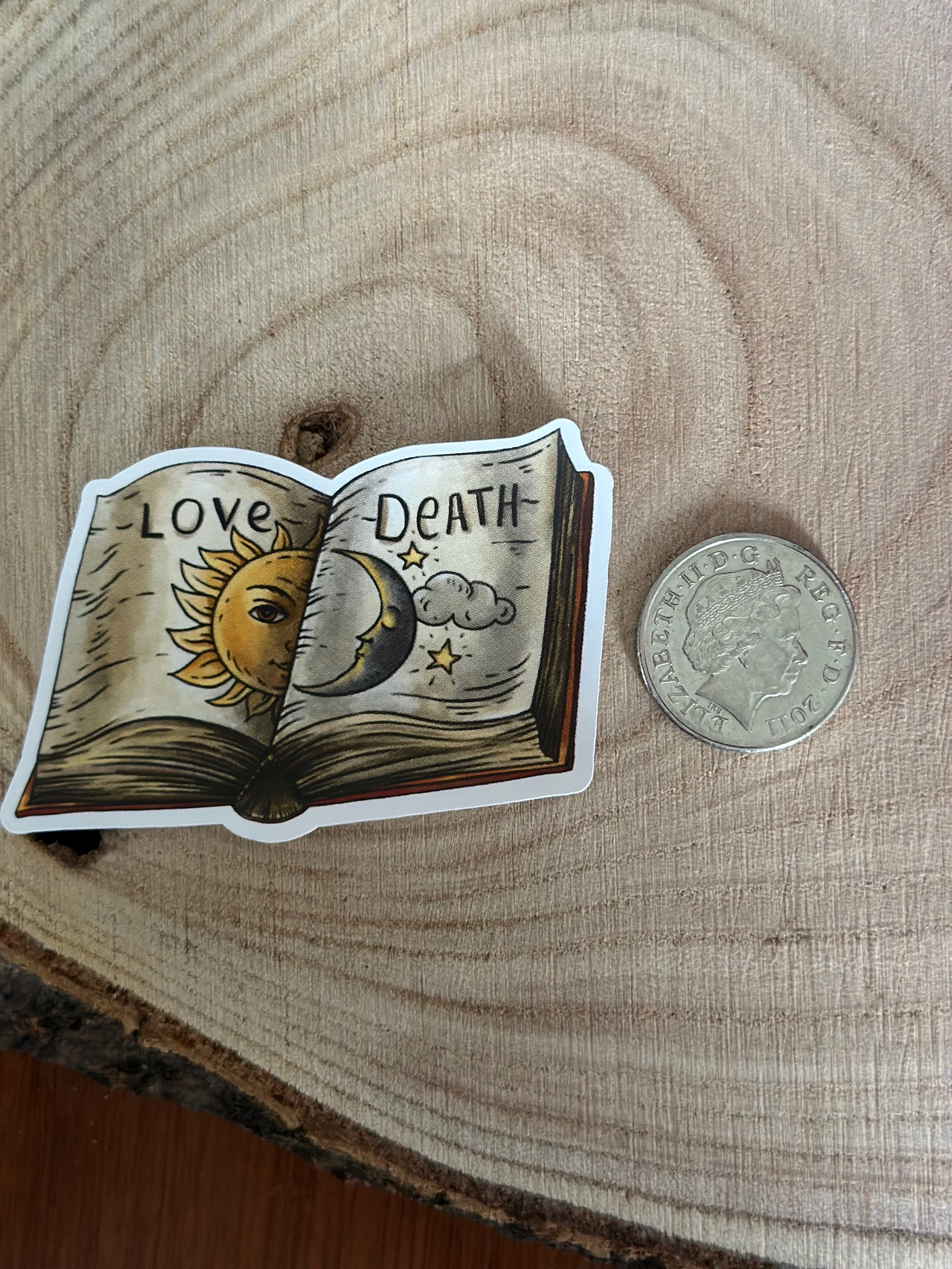 Love and Death Book Sticker - Image 2