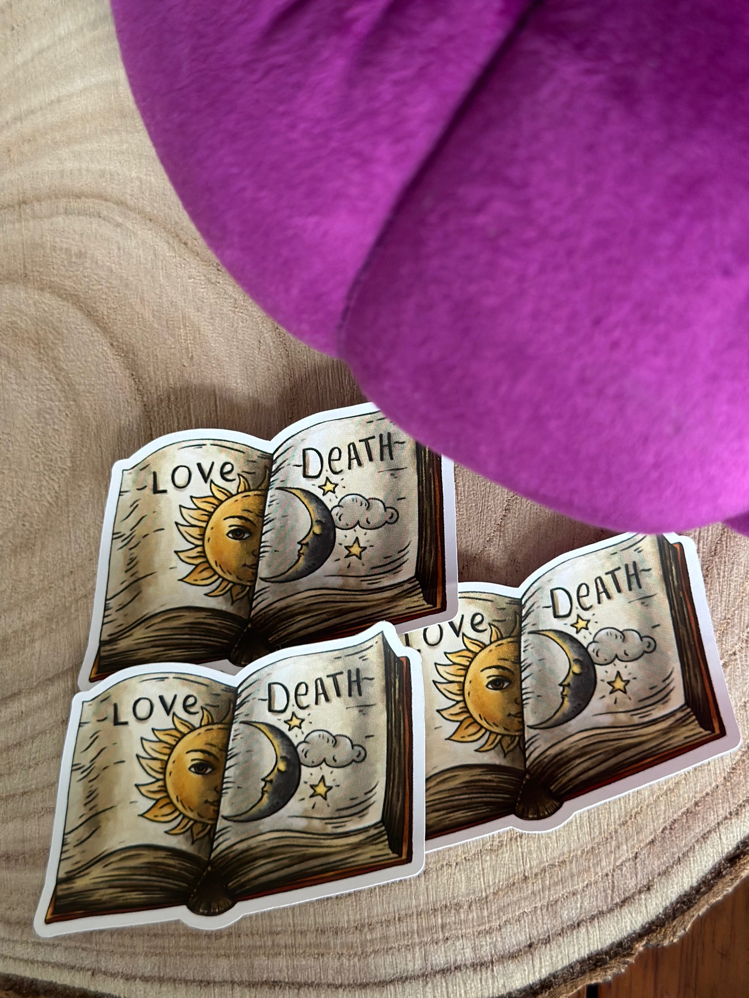Love and Death Book Sticker - Image 3