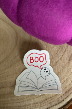 Boo Book Sticker