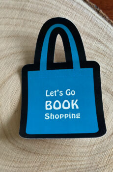 Let's go book shopping Book Sticker
