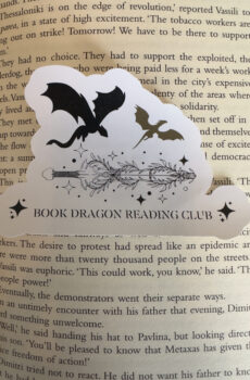 Book dragon reading club sticker
