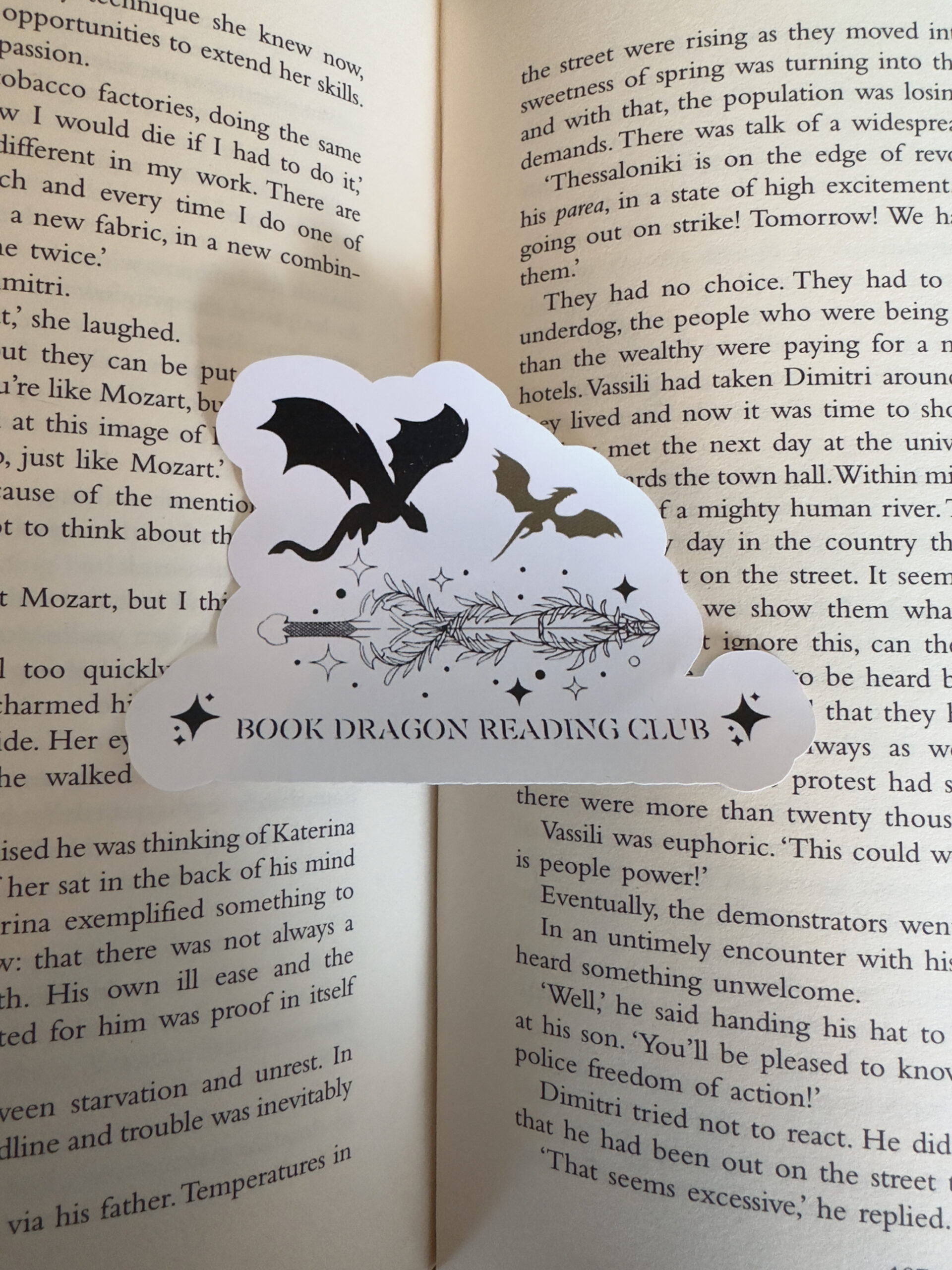 Book dragon reading club sticker - Image 2