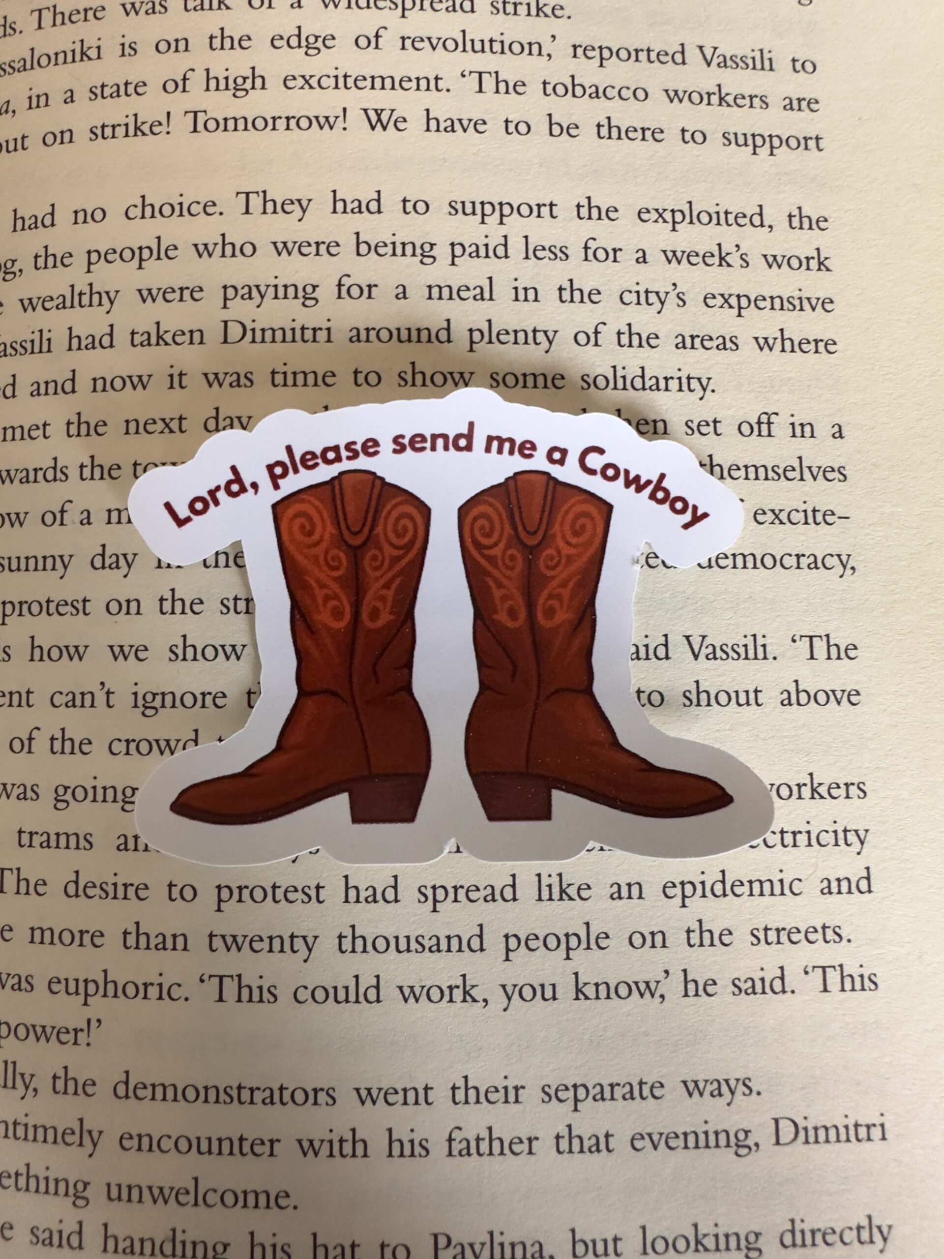 Send a cowboy Sticker