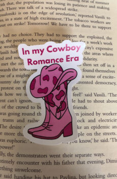 In my Cowboy Romance Era Sticker