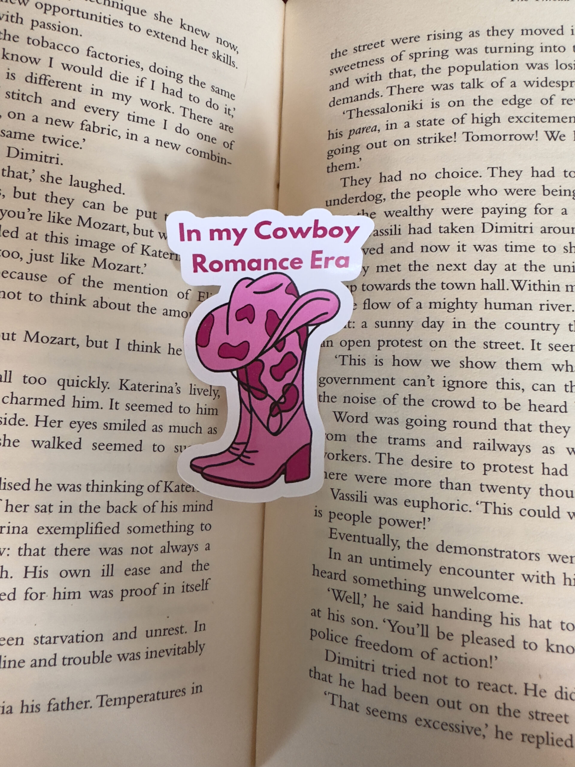 In my Cowboy Romance Era Sticker - Image 2