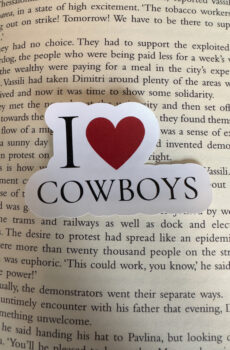 I love Cowboys Sticker