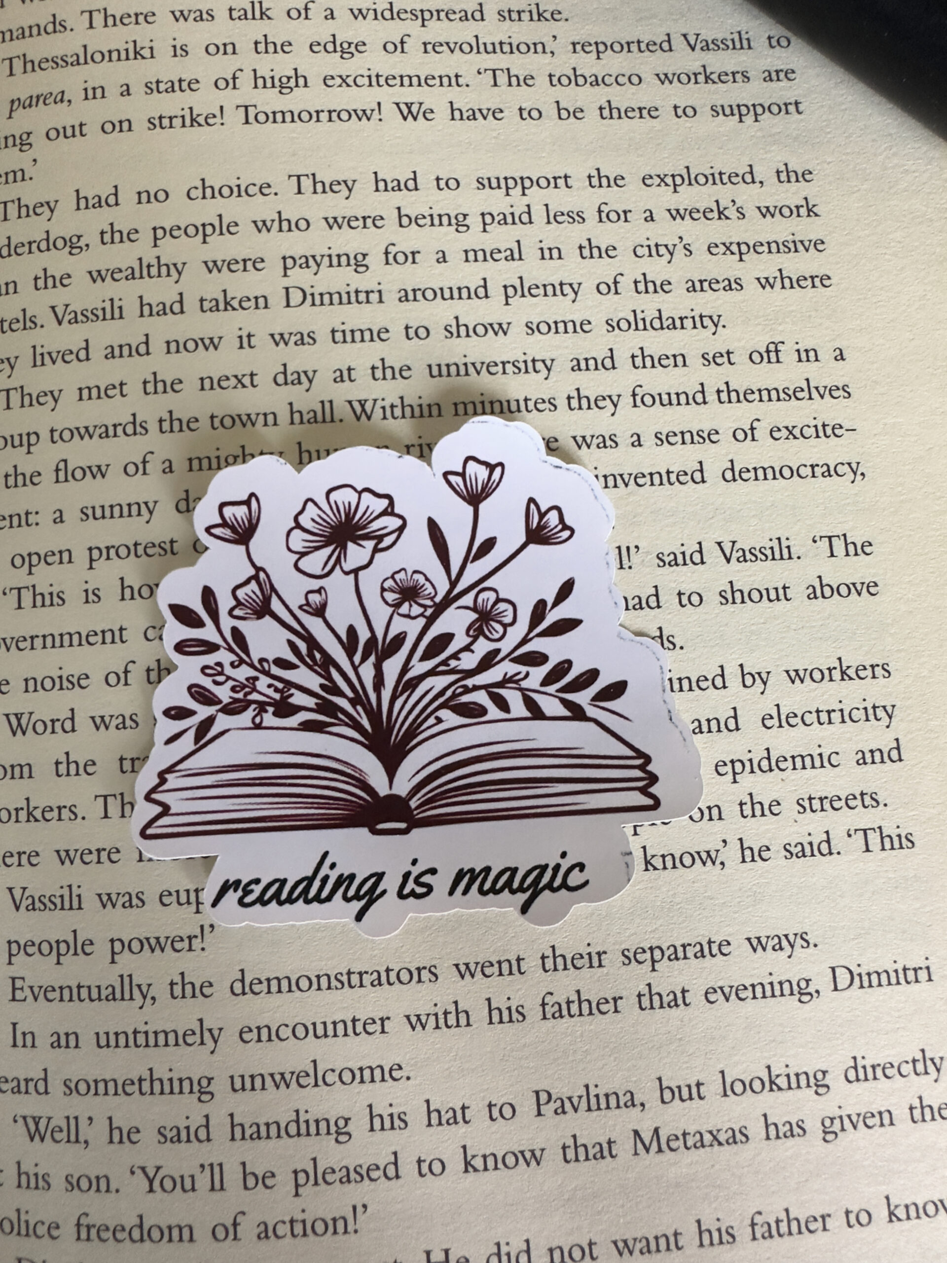 Reading is magic sticker