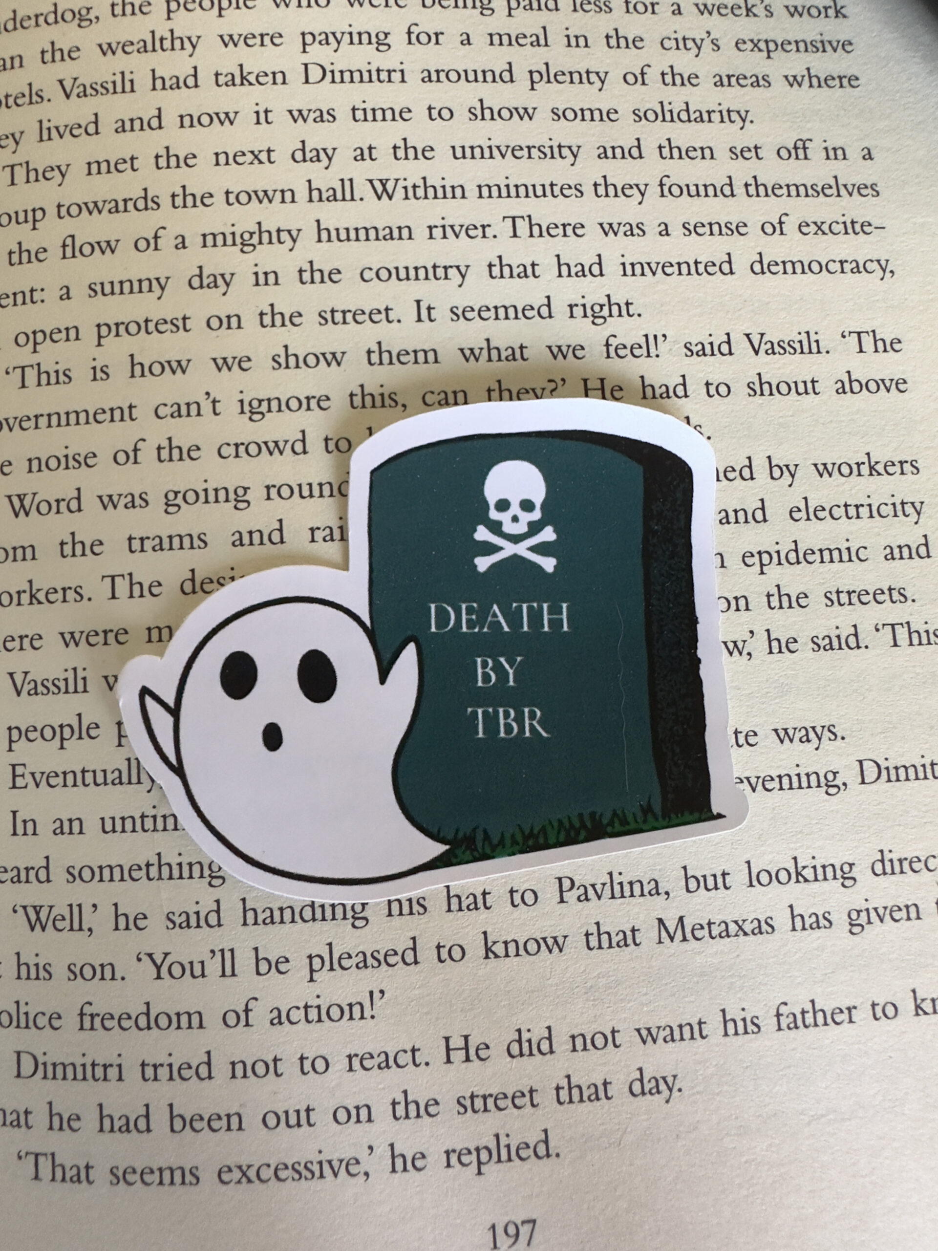 Death by TBR sticker