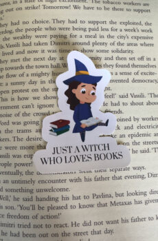Just a witch who loves books sticker