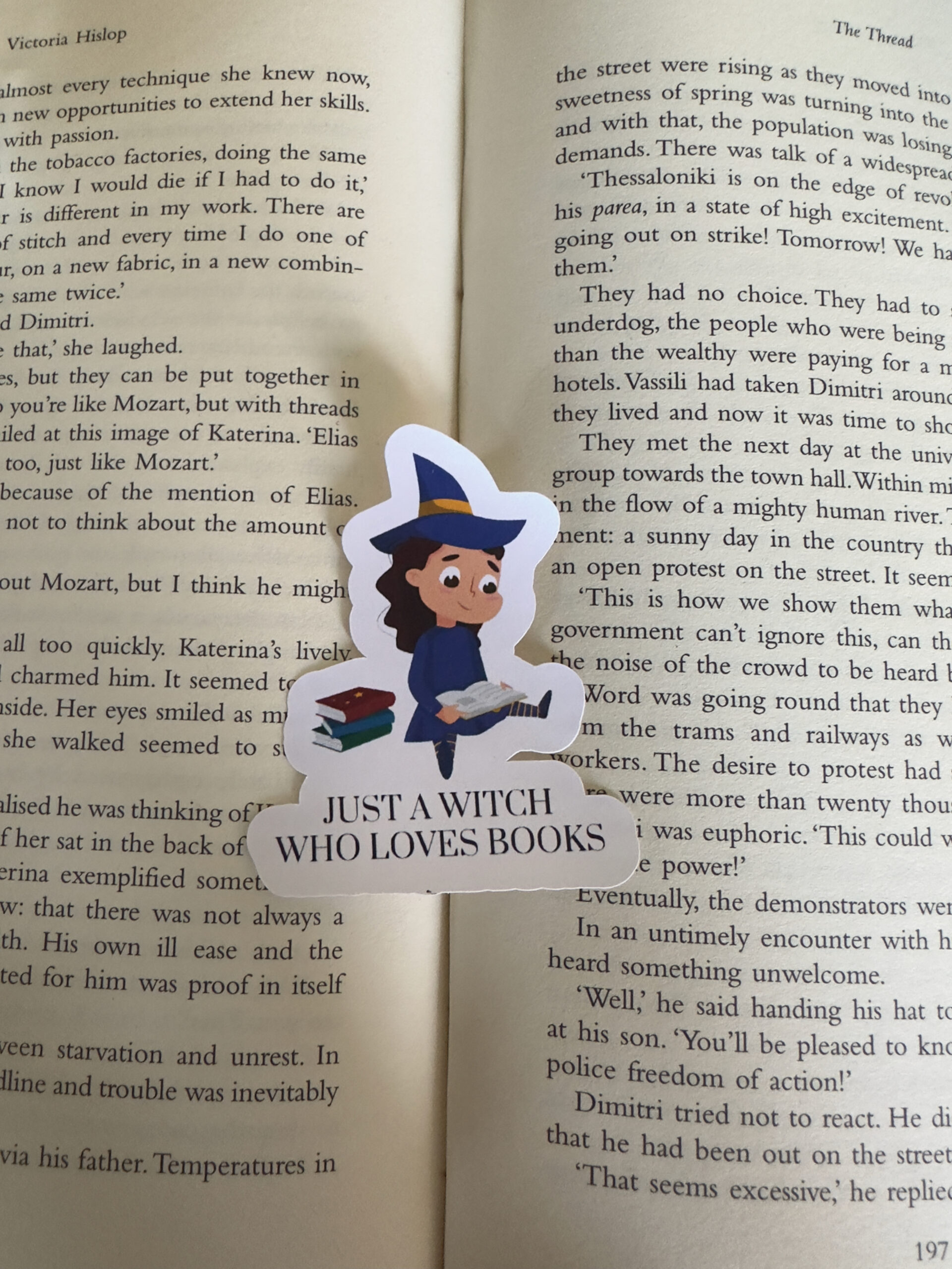 Just a witch who loves books sticker - Image 2
