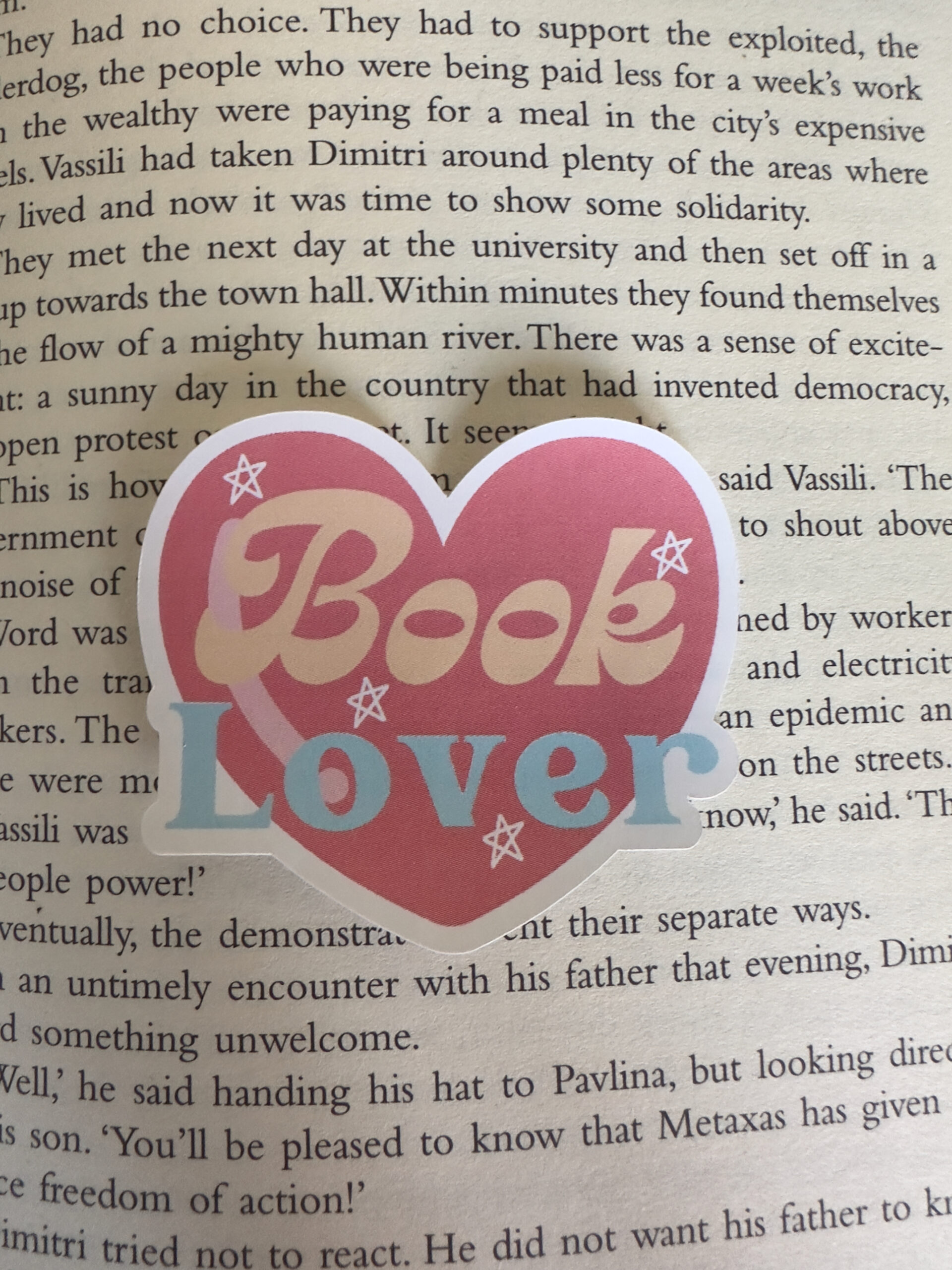 Book lover sticker