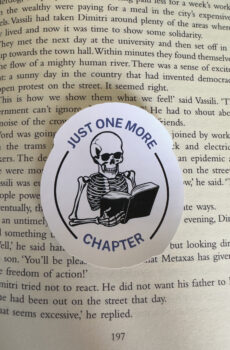 Just one more chapter sticker