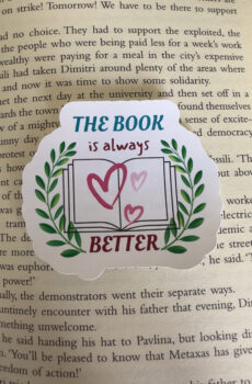The Book is always better sticker