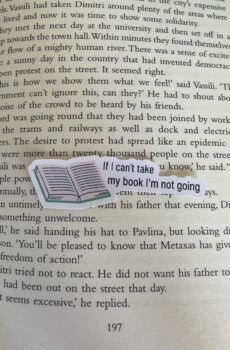 If I can't take my book I'm not going sticker