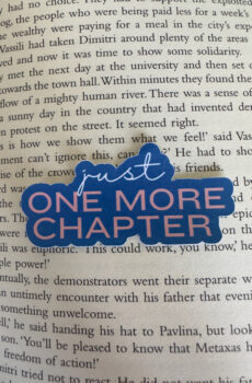Just one more chapter sticker