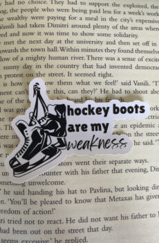 Hockey boots are my weakness sticker