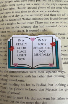In a really good place right now sticker