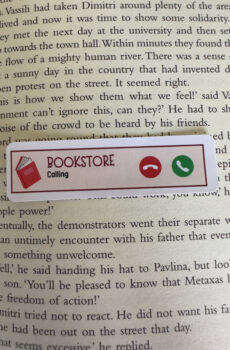 Bookstore calling sticker