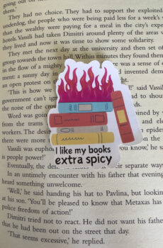 I like my books extra spicy sticker