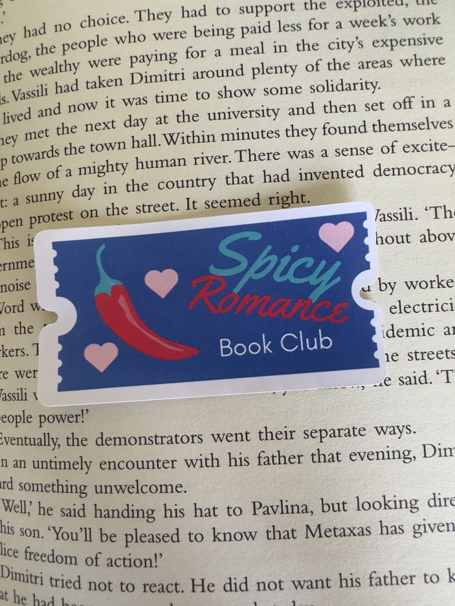 Spicy Romance Book Club sticker