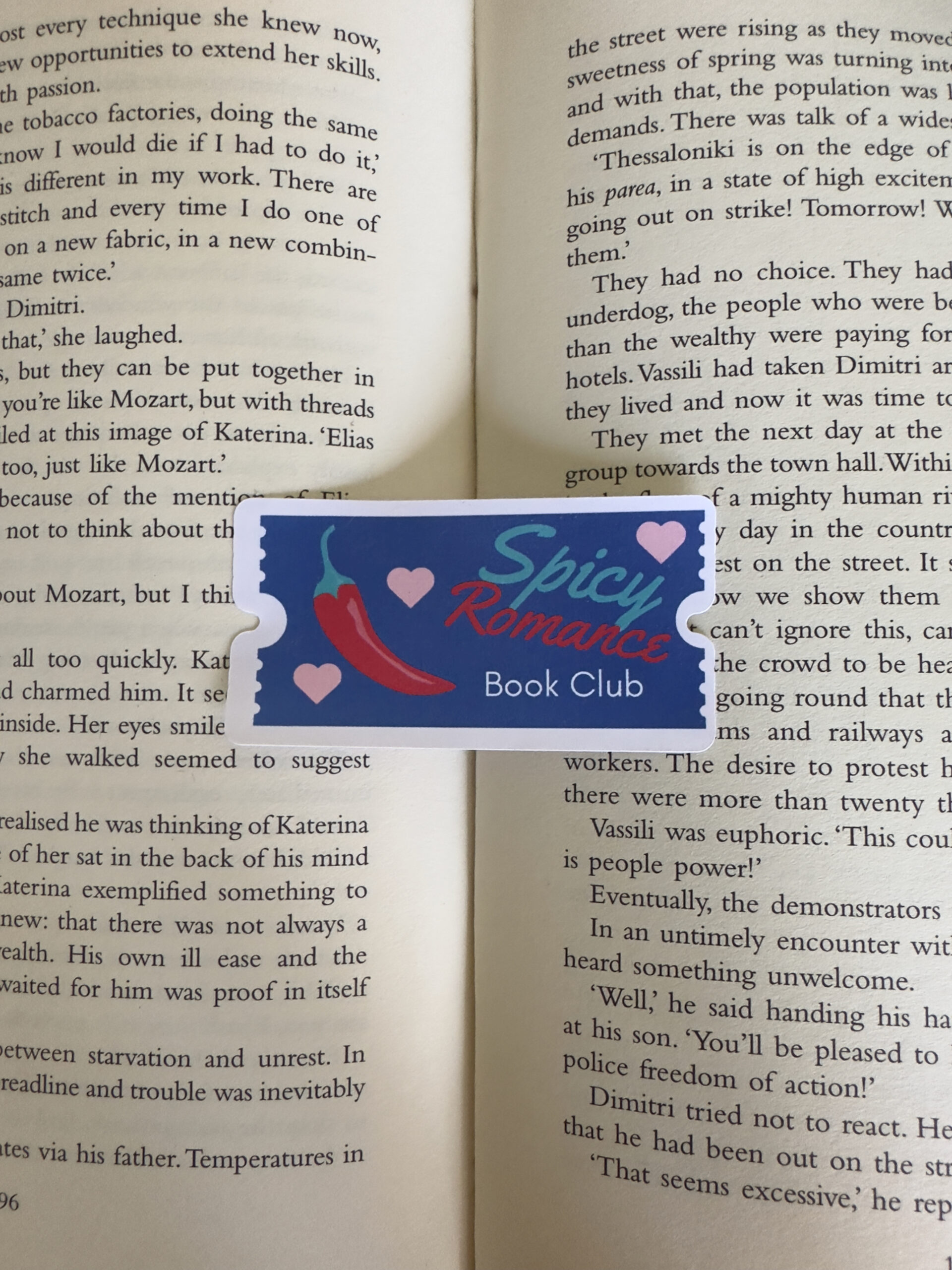 Spicy Romance Book Club sticker - Image 2