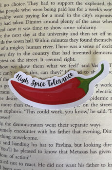 High spice tolerance sticker