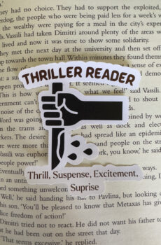 Thriller reader sticker