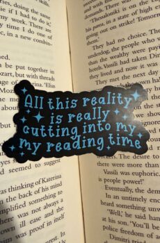All this reality is really cutting into my reading time Sticker