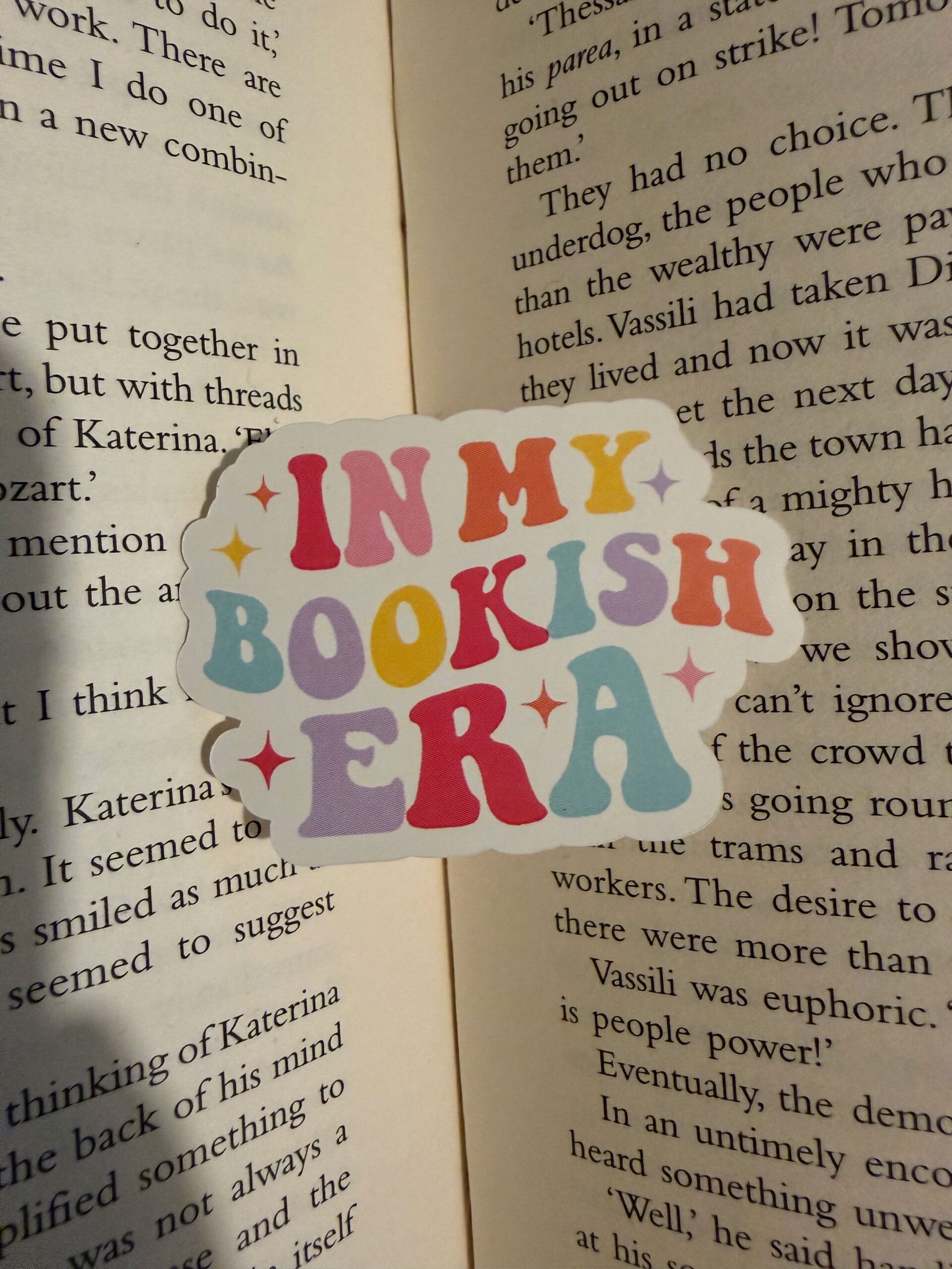 In my bookish era Sticker