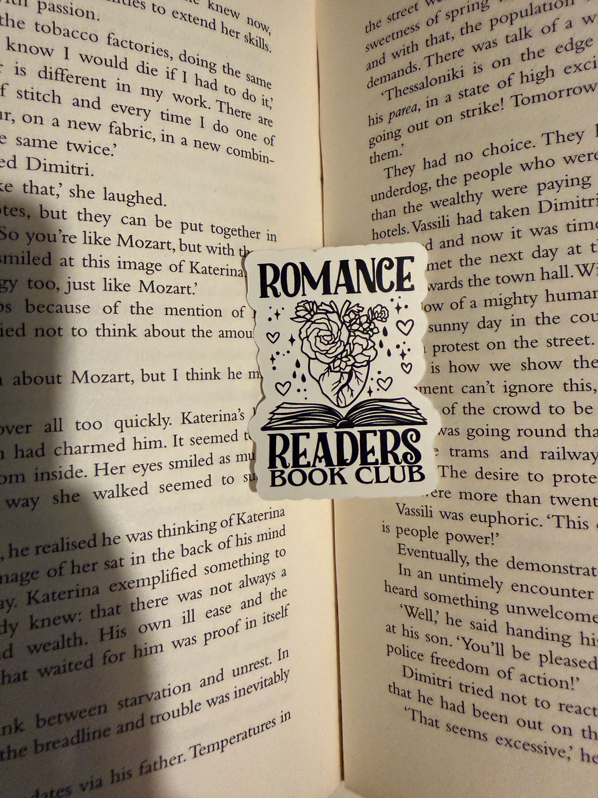 Romance Readers Book Club Sticker - Image 2