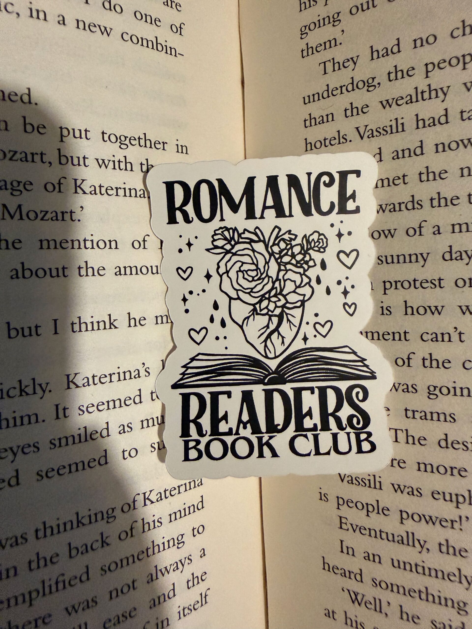 Romance Readers Book Club Sticker
