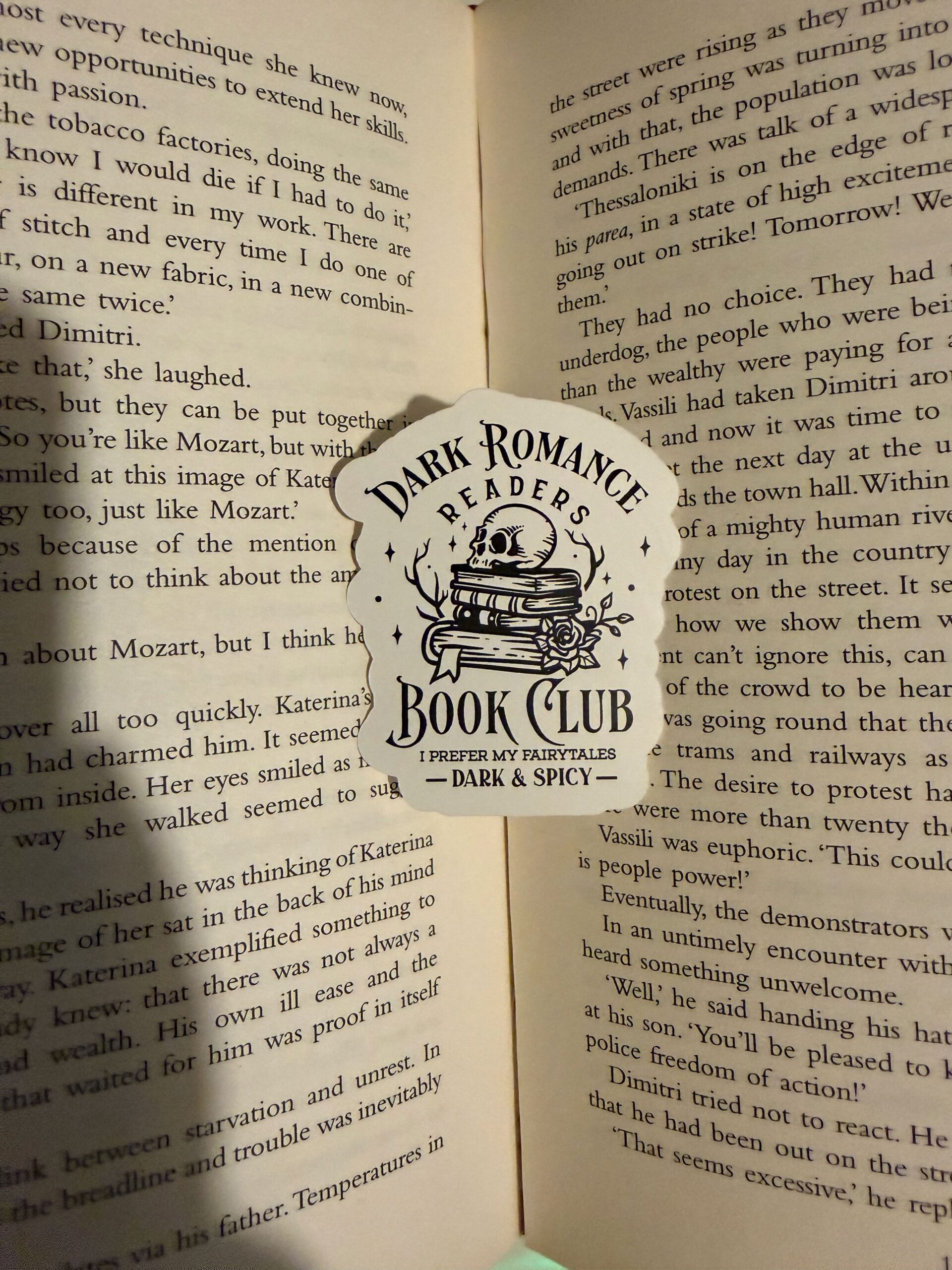 Dark Romance Readers Book Club Sticker - Image 2