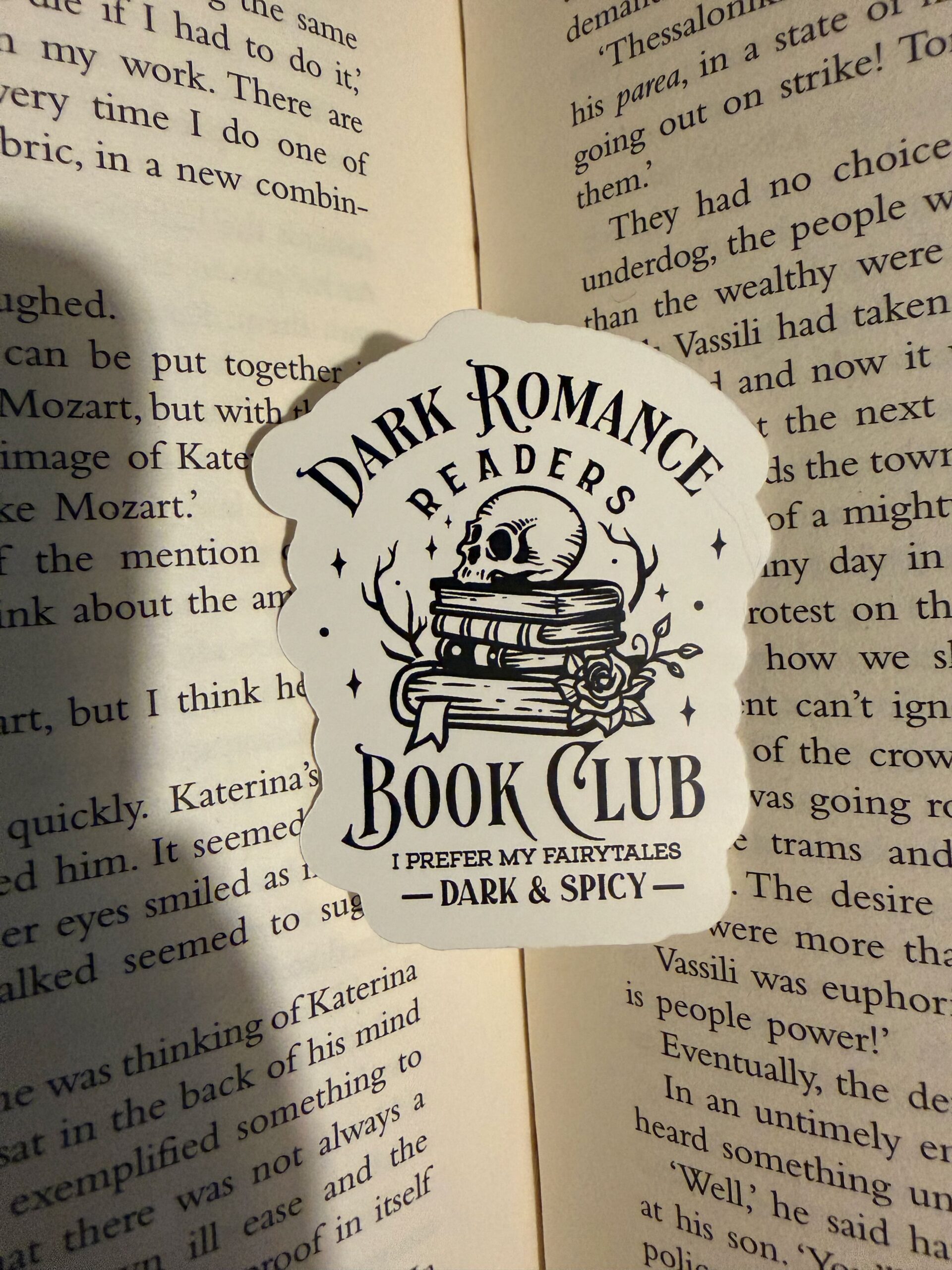 Dark Romance Readers Book Club Sticker