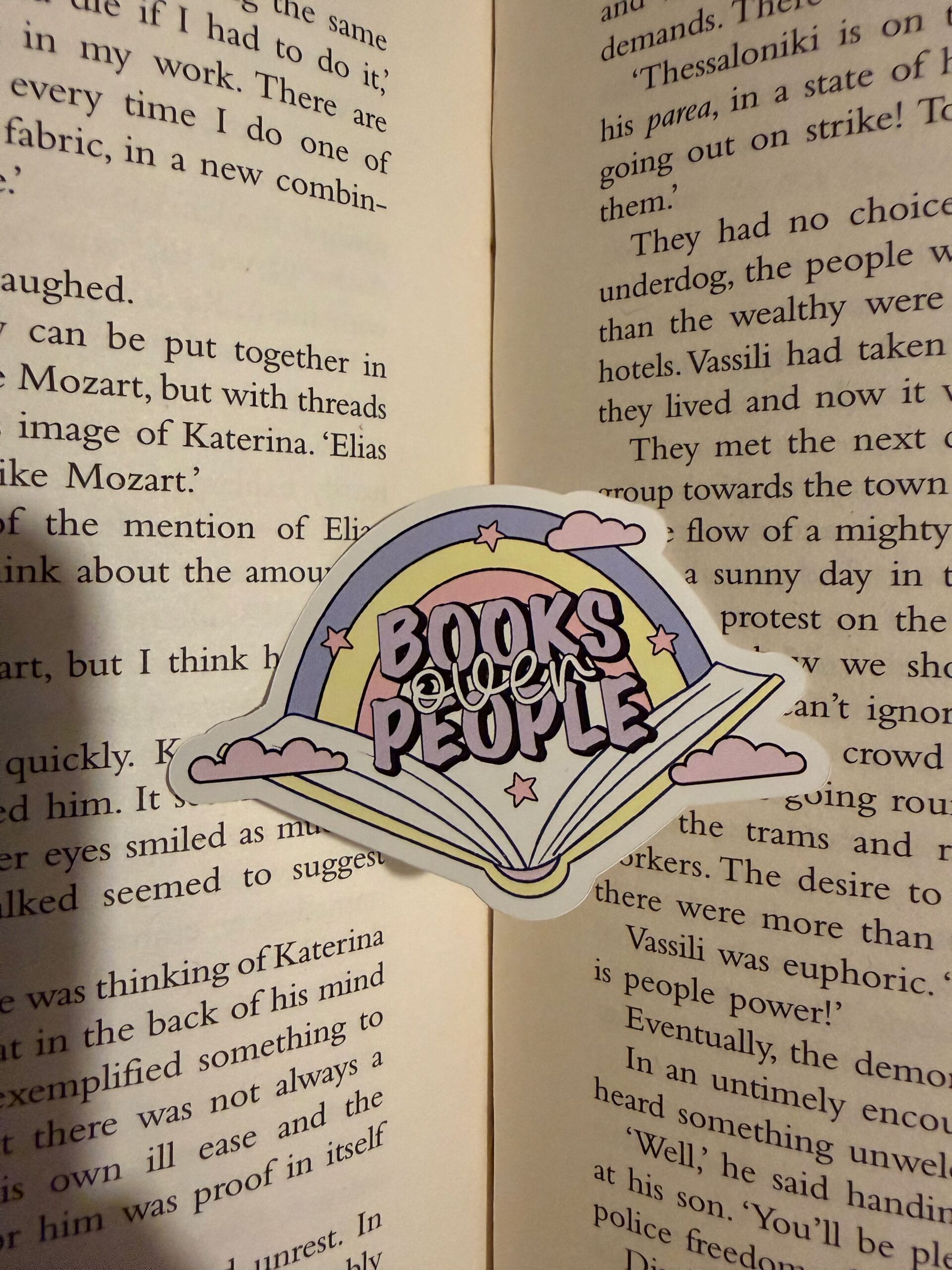 Books Over People Sticker
