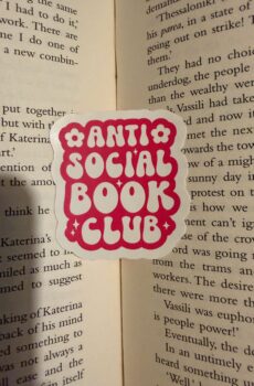 Anti social book club Sticker