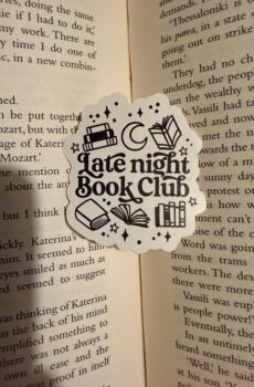 Late night book club Sticker