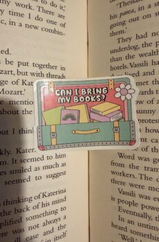 Can I bring my books Sticker