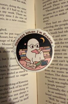 Happiest when I'm reading Sticker