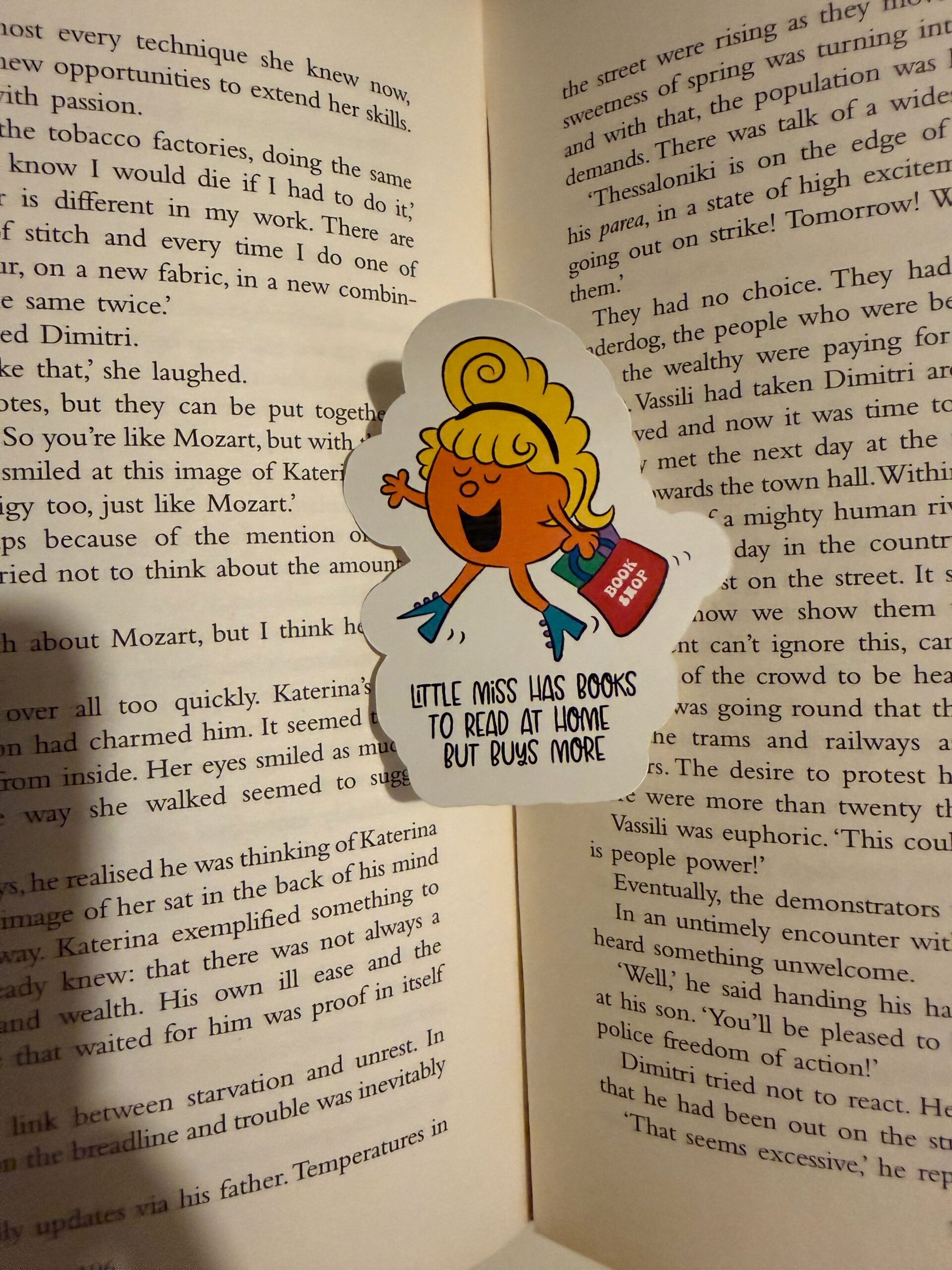 Little Miss has books to read Sticker - Image 2