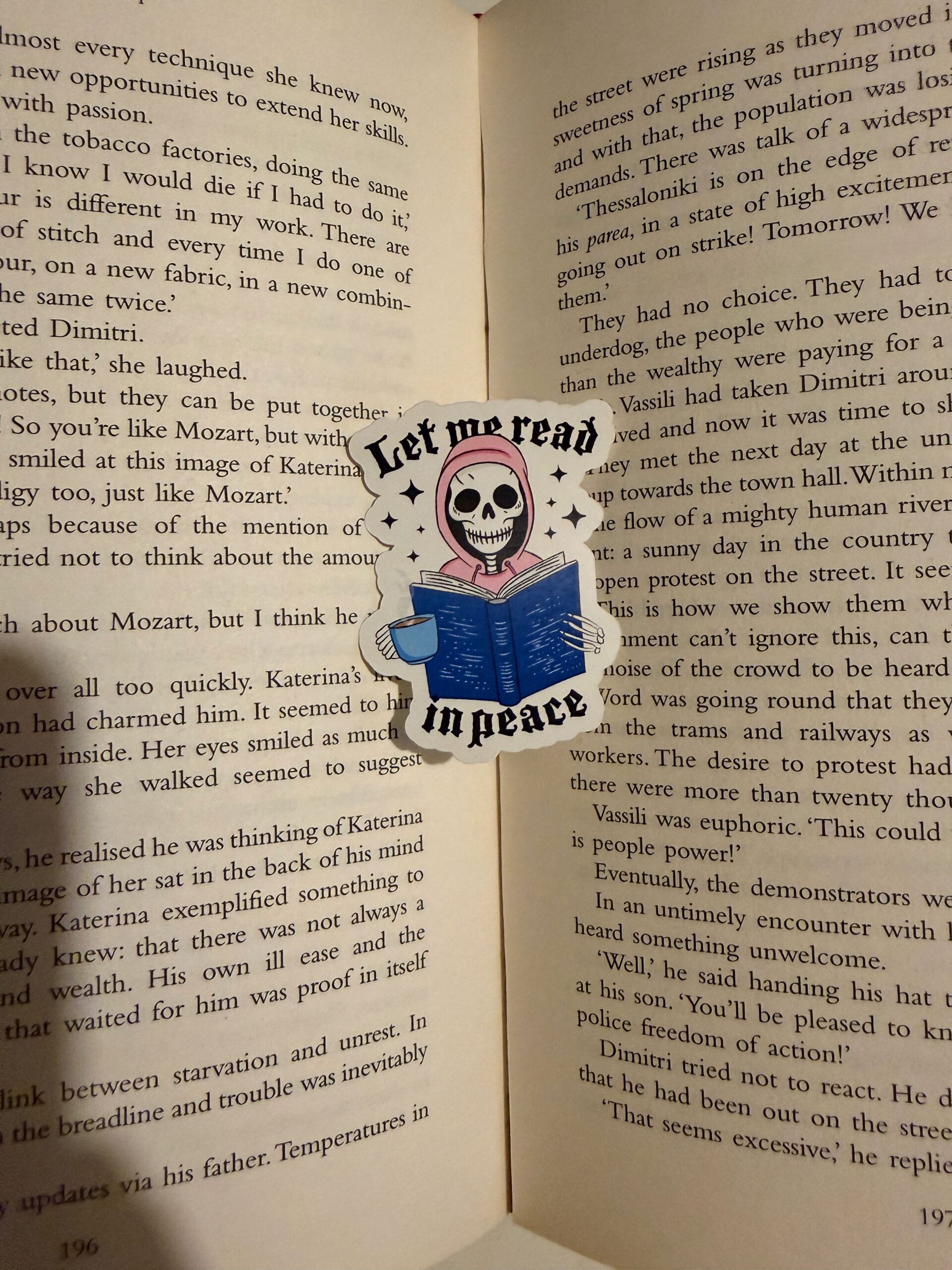 Let me read in peace Sticker - Image 2
